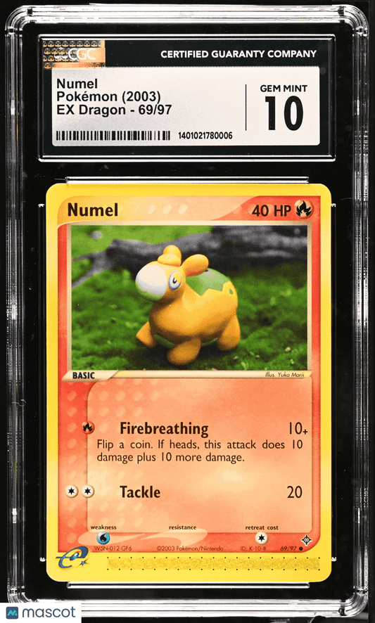 2003 Pokémon Numel #69/97 English CGC 10