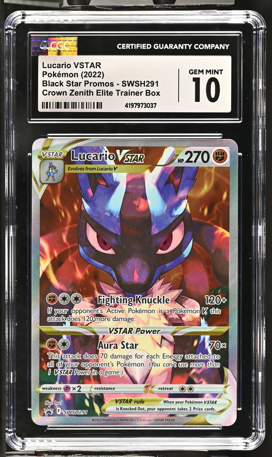 Pokémon Lucario VSTAR #SWSH291 English CGC 10