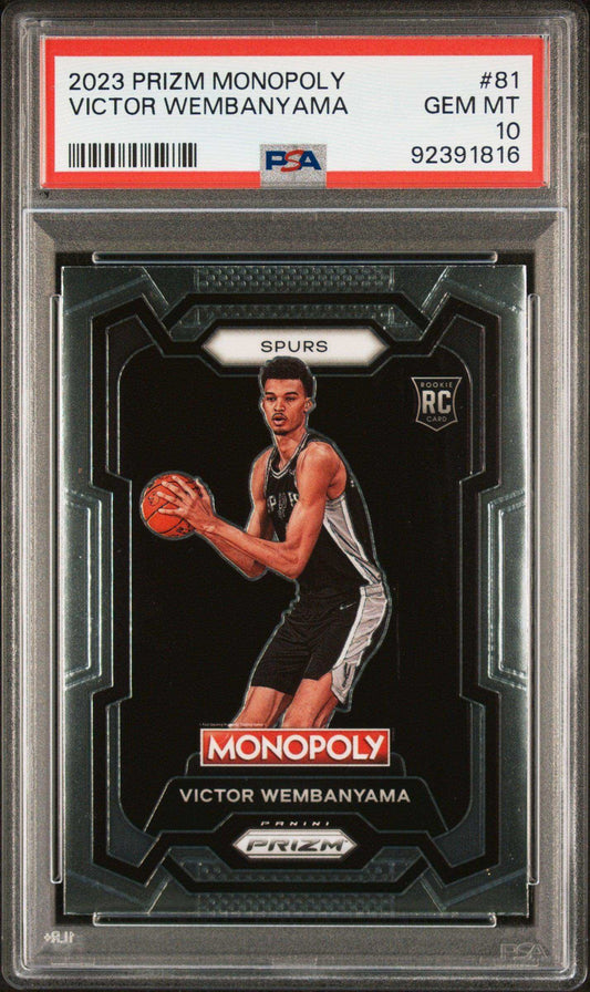 2023 Panini Prizm Monopoly Victor Wembanyama #81 PSA 10