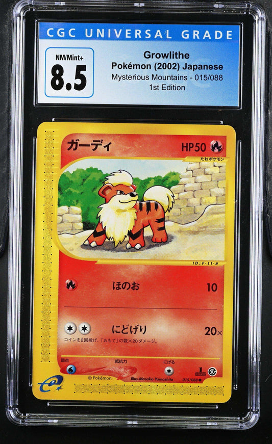 Pokémon Growlithe #015/088 Japanese CGC 8.5