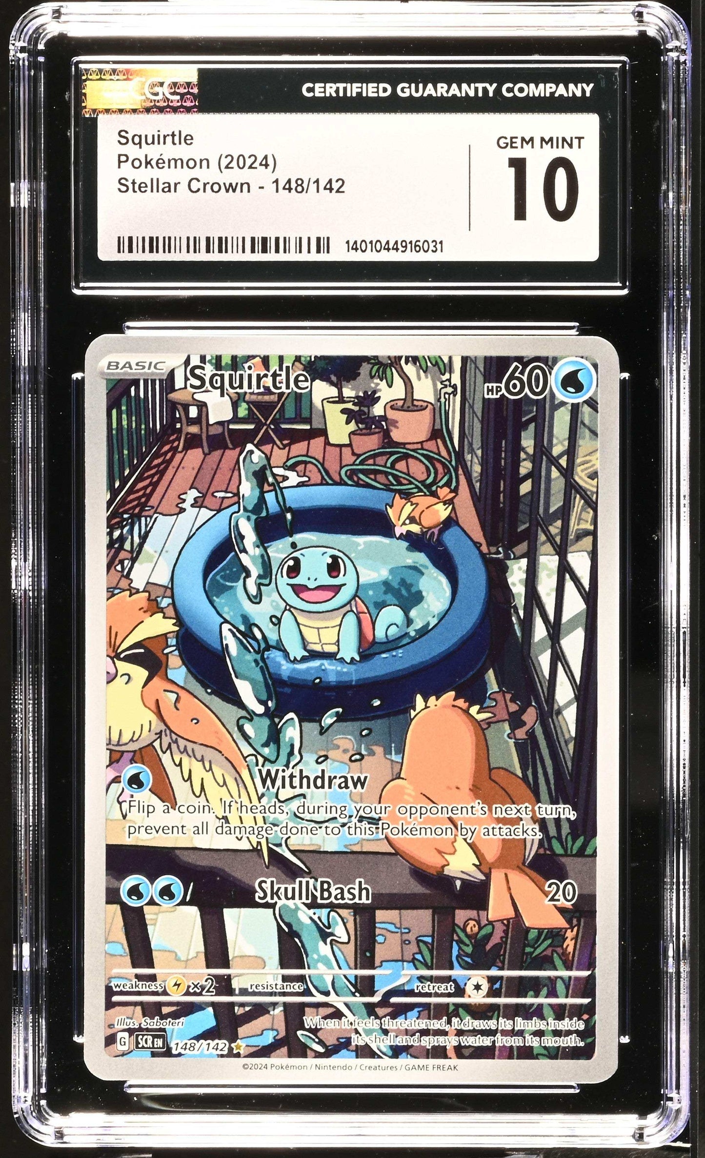 Pokémon Squirtle #148/142 English CGC 10