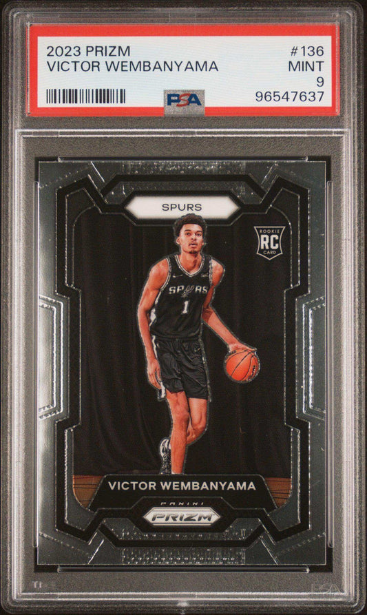 2023 Panini Prizm Victor Wembanyama #136 PSA 9