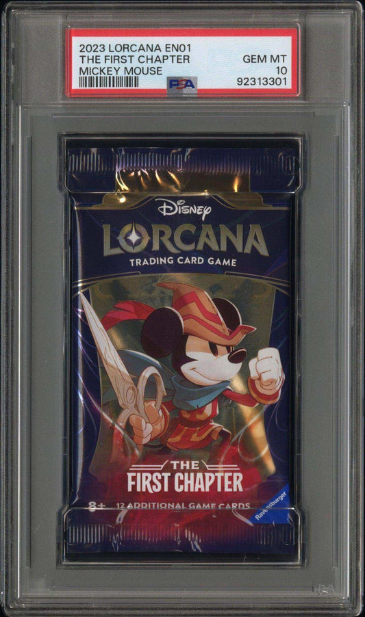 2023 Lorcana The First Chapter Pack The First Chapter Mickey Mouse PSA 10