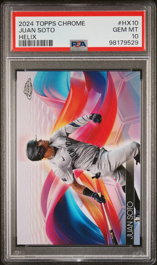 2024 Topps Chrome Helix Juan Soto #HX10 PSA