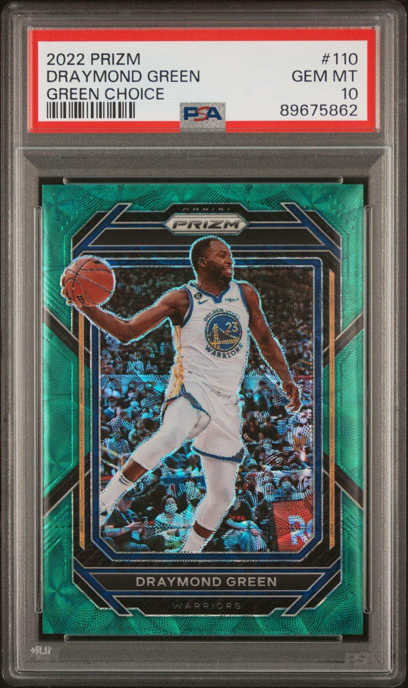 2022 Panini Prizm Draymond Green #110 Green Choice PSA 10