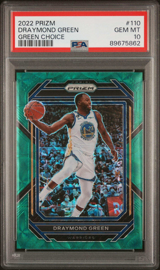 2022 Panini Prizm Draymond Green #110 Green Choice PSA 10