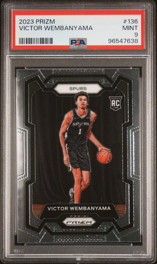 2023 Panini Prizm Victor Wembanyama #136 PSA 9