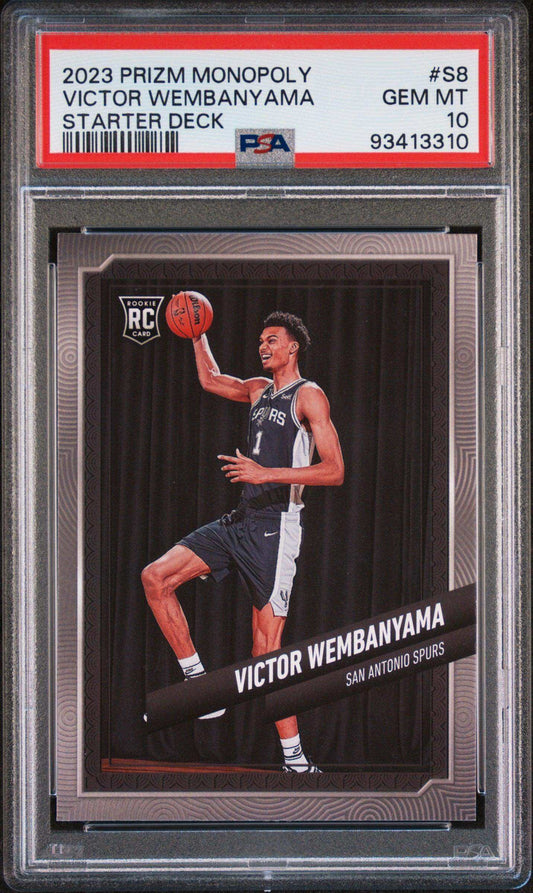 2023 Panini Prizm Monopoly Starter Deck Victor Wembanyama #S8 PSA 10