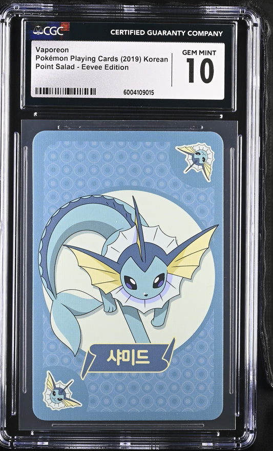 Pokémon TCG Vaporeon Korean CGC 10