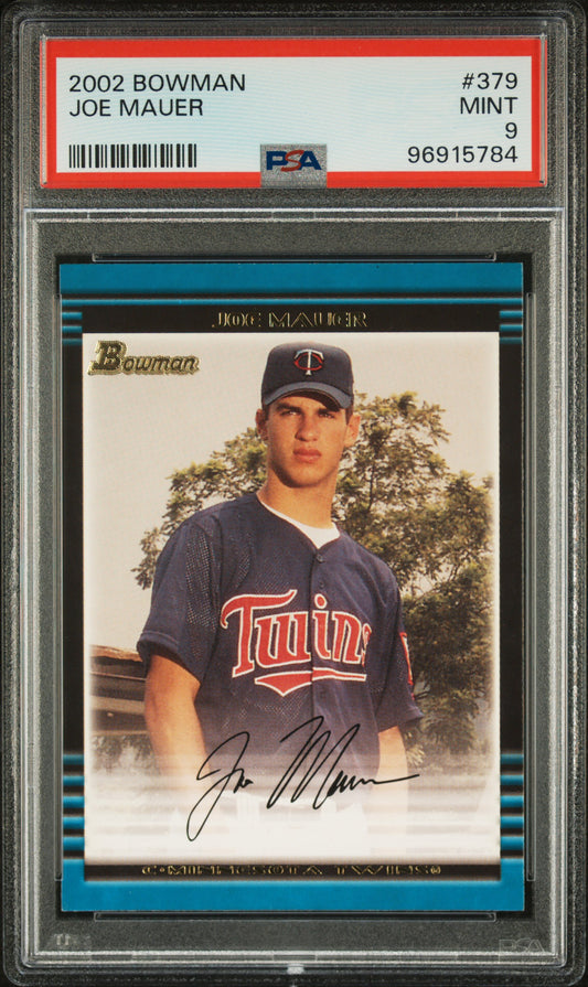 2002 Bowman Joe Mauer #379 PSA