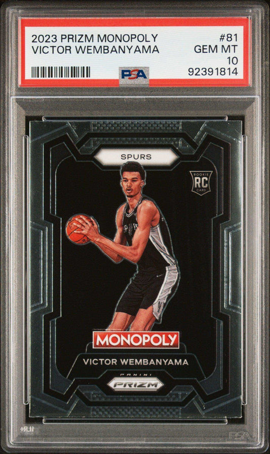 2023 Panini Prizm Monopoly Victor Wembanyama #81 PSA 10