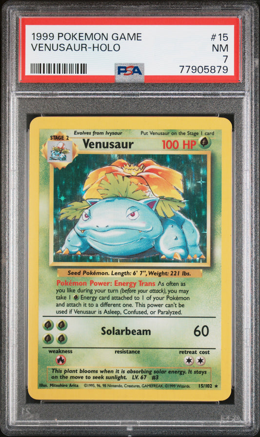 PokéMon TCG Venusaur #15 PSA 7