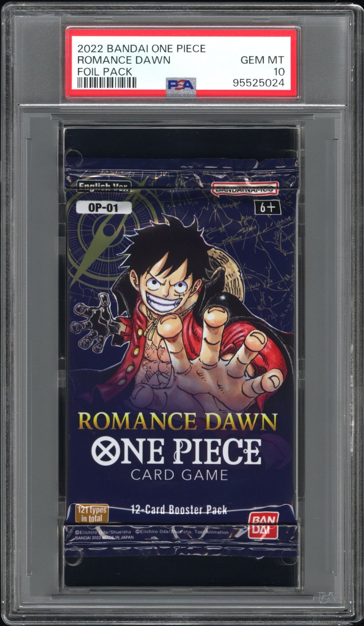 2022 Bandai One Piece Romance Dawn Foil Pack Romance Dawn PSA 10