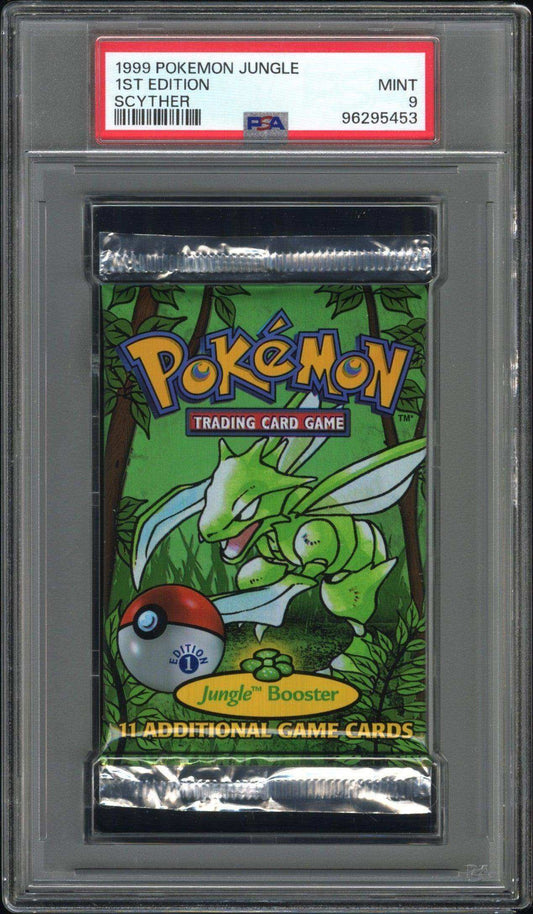 1999 Pokemon Jungle Pack 1ST Edition Scyther PSA 9