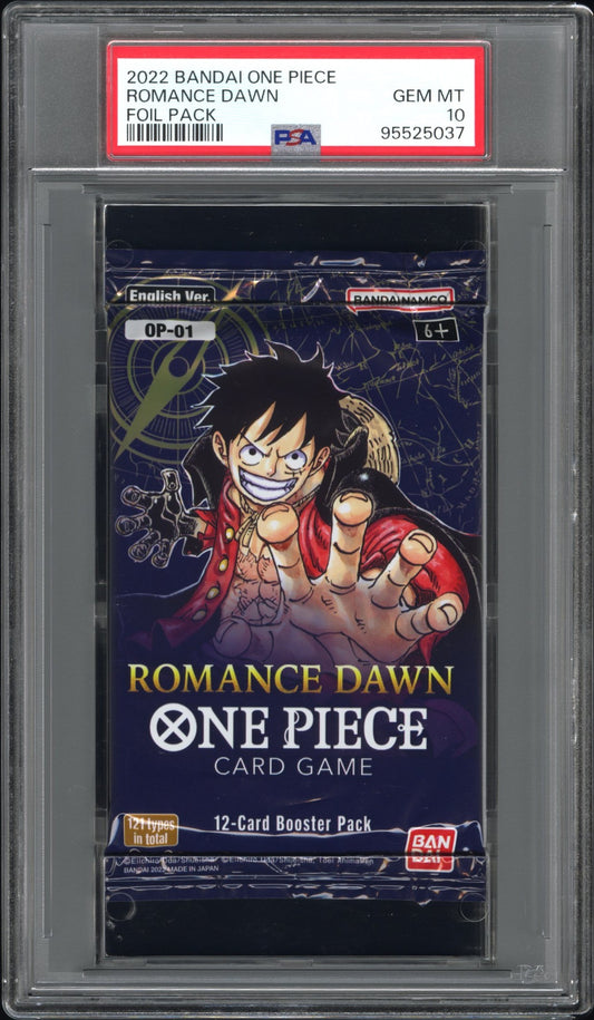 2022 Bandai One Piece Romance Dawn Foil Pack Romance Dawn PSA 10