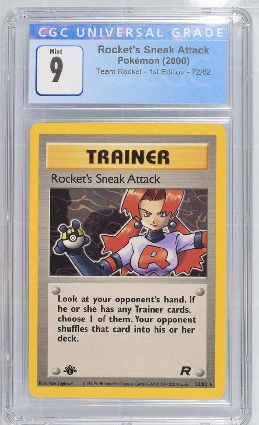 2000 Pokémon Rocket's Sneak Attack #72/82 English CGC 9