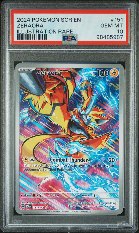 PokéMon TCG Zeraora #151 Illustration Rare PSA 10