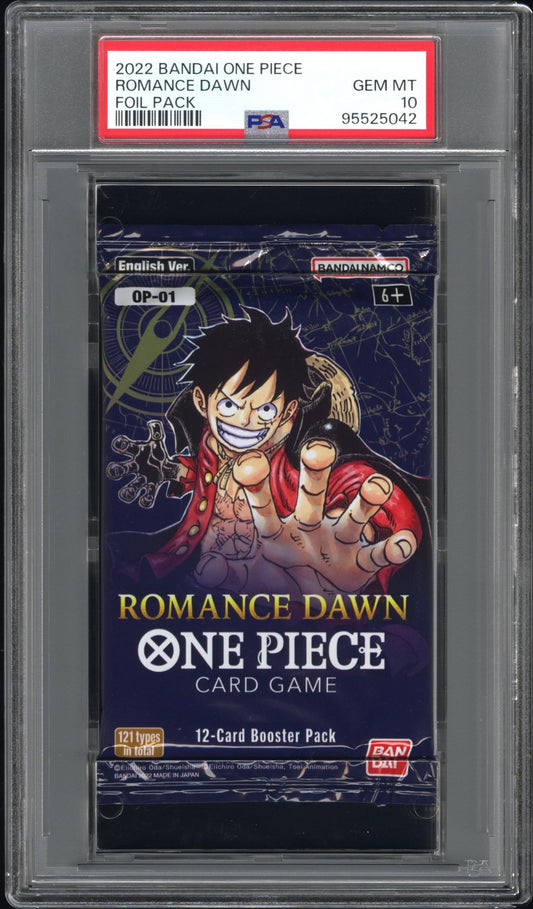 2022 Bandai One Piece Romance Dawn Foil Pack Romance Dawn PSA 10