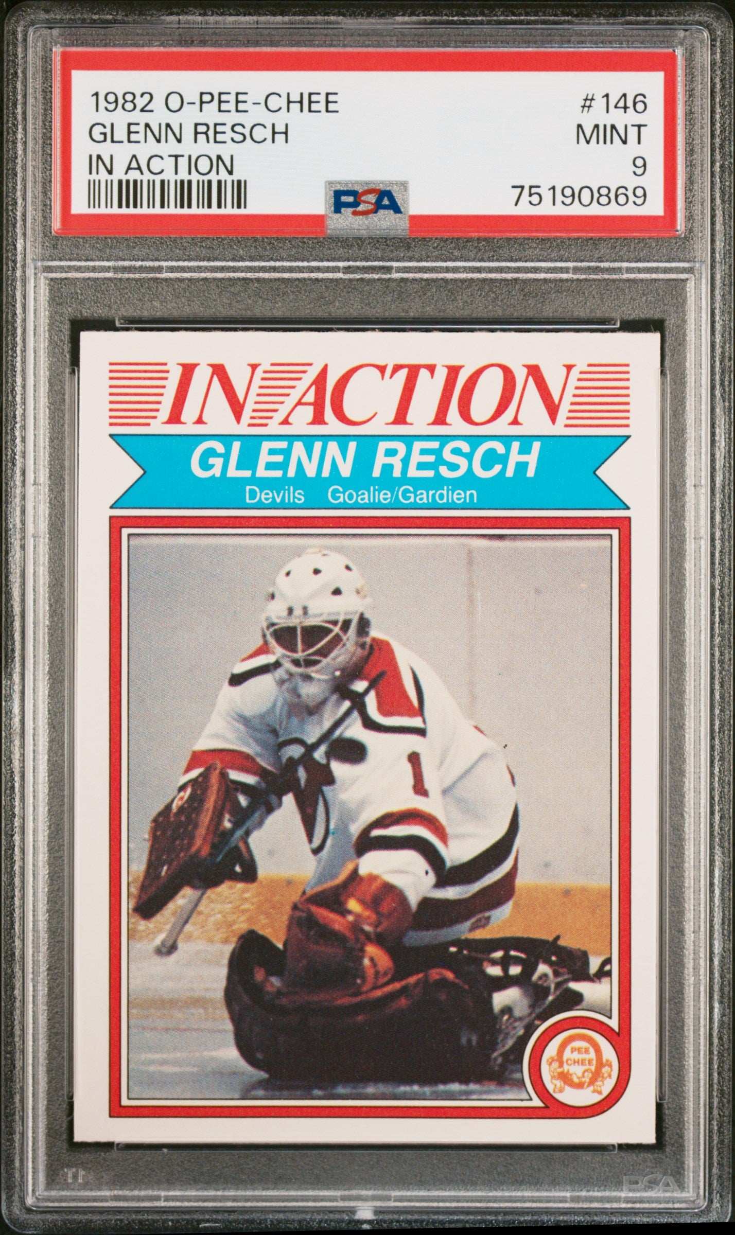 1982 O-Pee-Chee Glenn Resch #146 In Action PSA 9