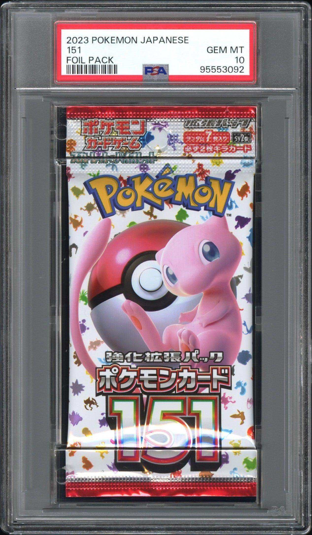 2023 Pokemon Japanese 151 Foil Pack 151 PSA 10