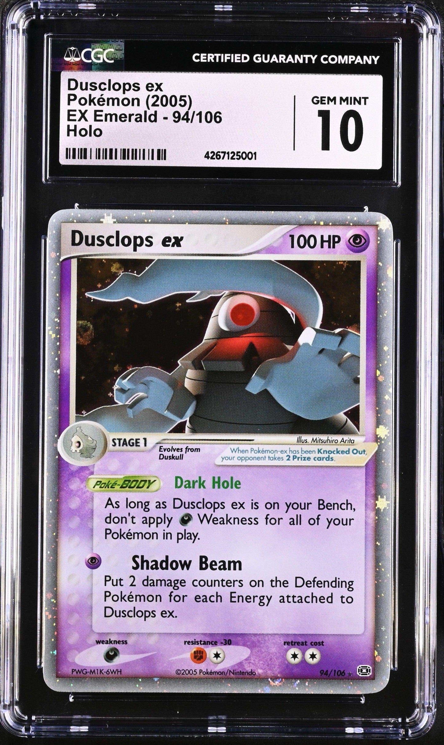 2005 Pokémon Dusclops ex #94/106 English CGC 10