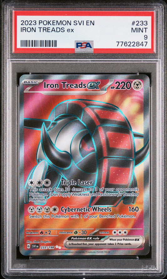 PokéMon TCG Iron Treads EX #233 Ultra Rare PSA 9