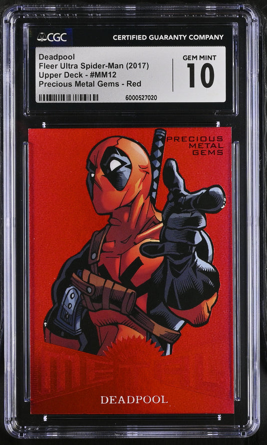 2017 Fleer Ultra Spider-Man Deadpool #MM12 CGC 10