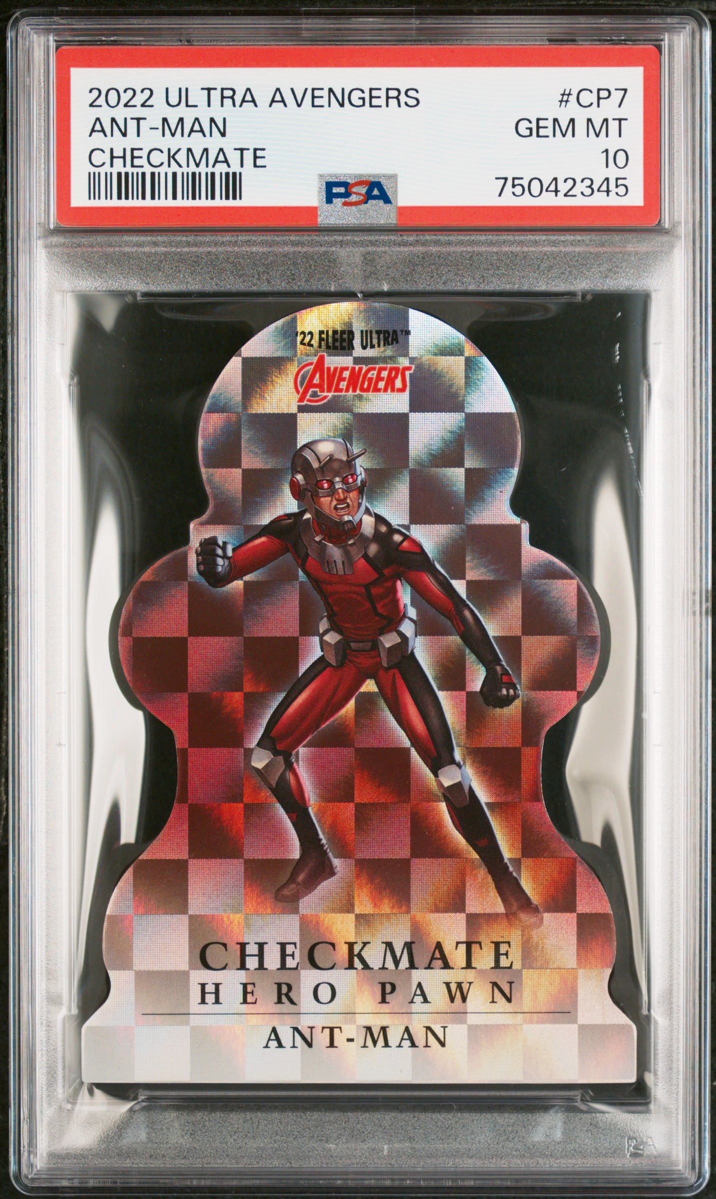 2022 Fleer Ultra Avengers Checkmate Ant-Man #CP7 PSA 10