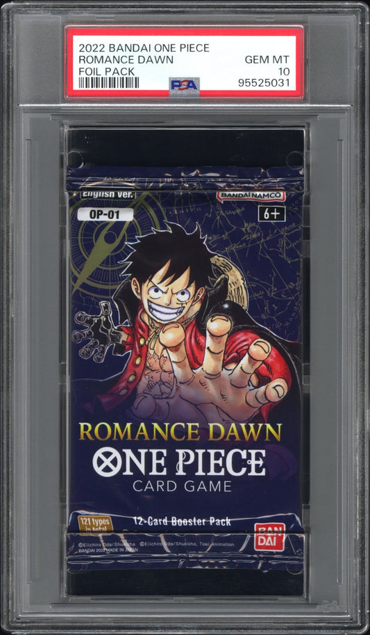 2022 Bandai One Piece Romance Dawn Foil Pack Romance Dawn PSA 10