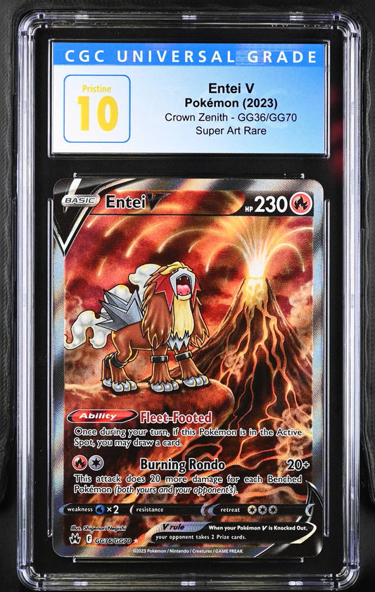 Pokémon Entei V #GG36/GG70 English CGC 10