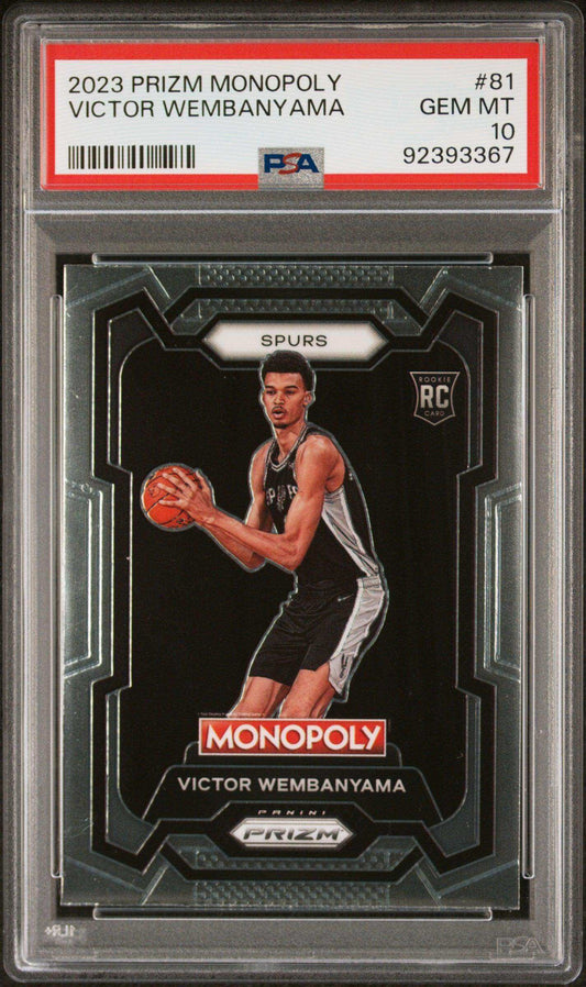 2023 Panini Prizm Monopoly Victor Wembanyama #81 PSA 10