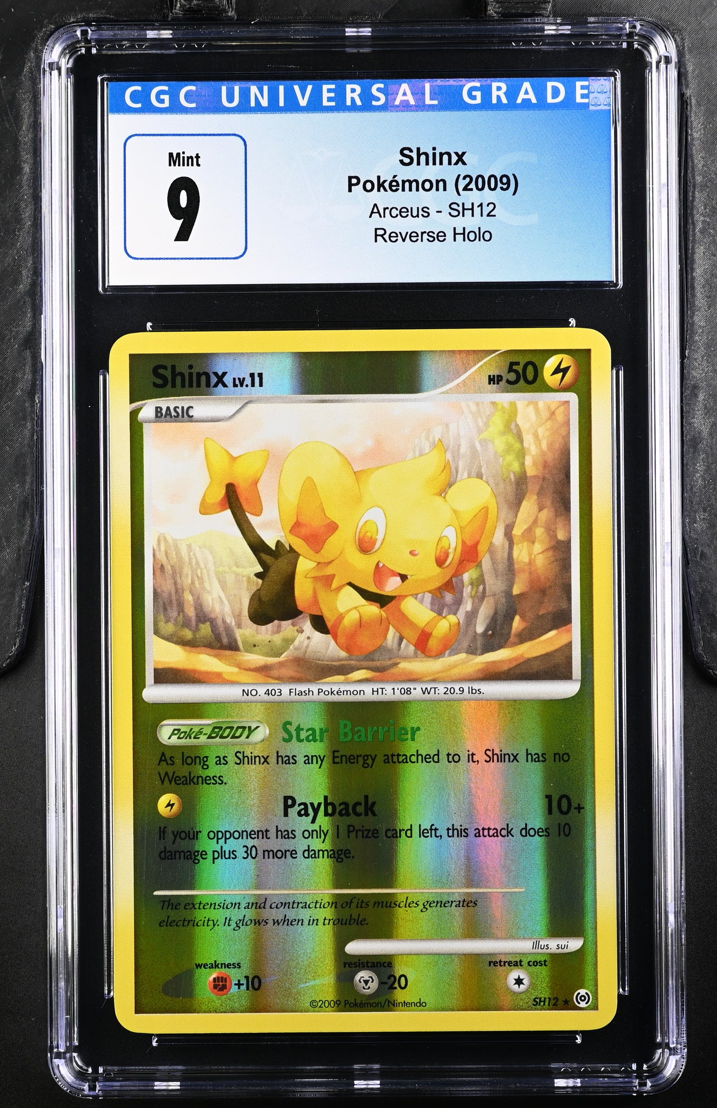 Pokémon Shinx #SH12 English CGC 9