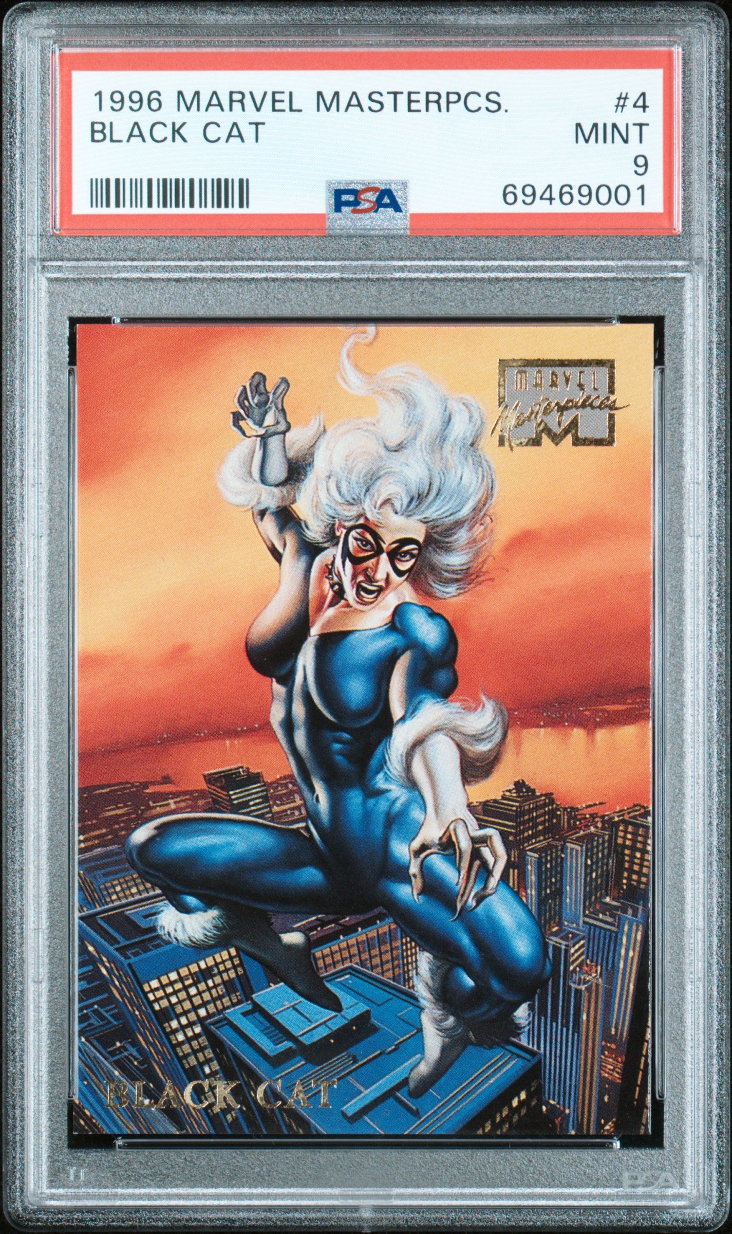 1996 Marvel Masterpieces Black Cat #4 PSA 9