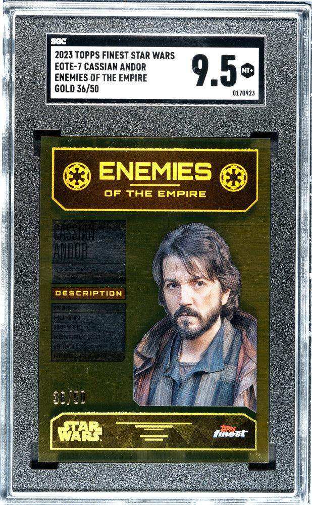 2023 Topps Finest Star Wars Cassian Andor #EOTE-7 SGC 9.5