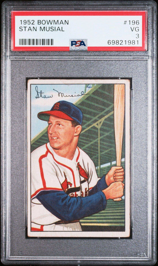 1952 Bowman Stan Musial #196 PSA 3