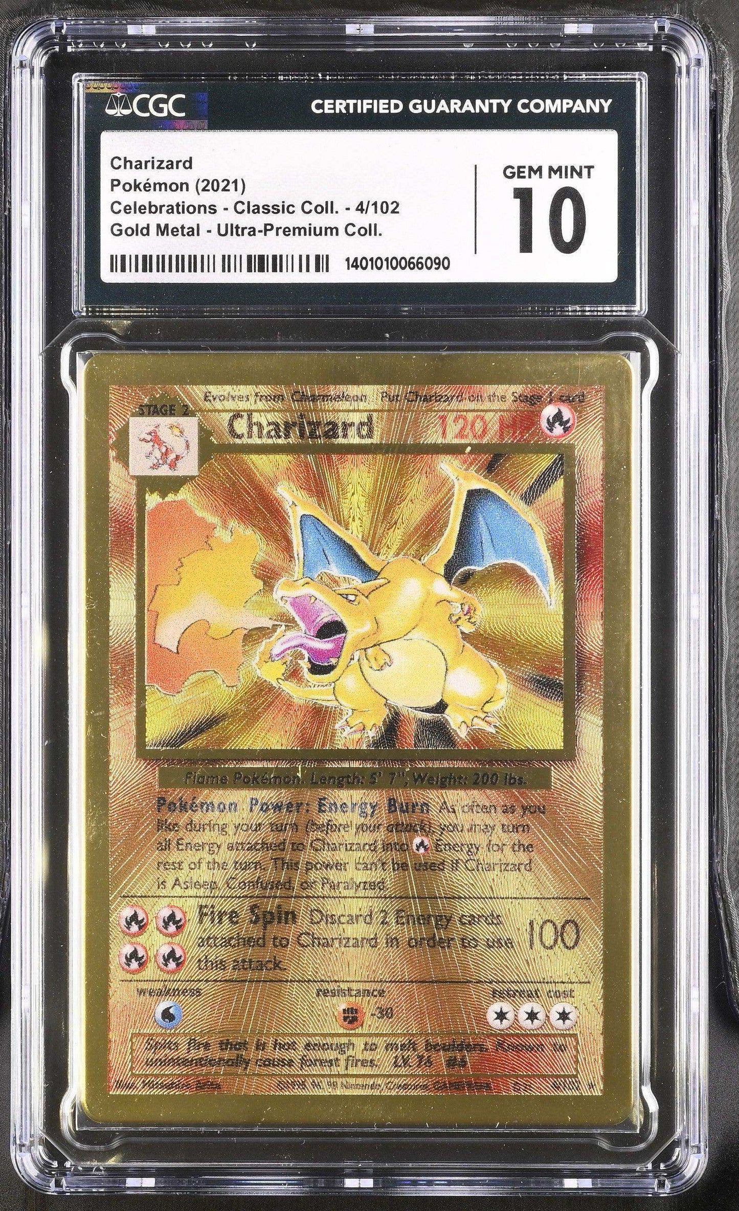 2021 Pokémon Charizard #4/102 English CGC 10