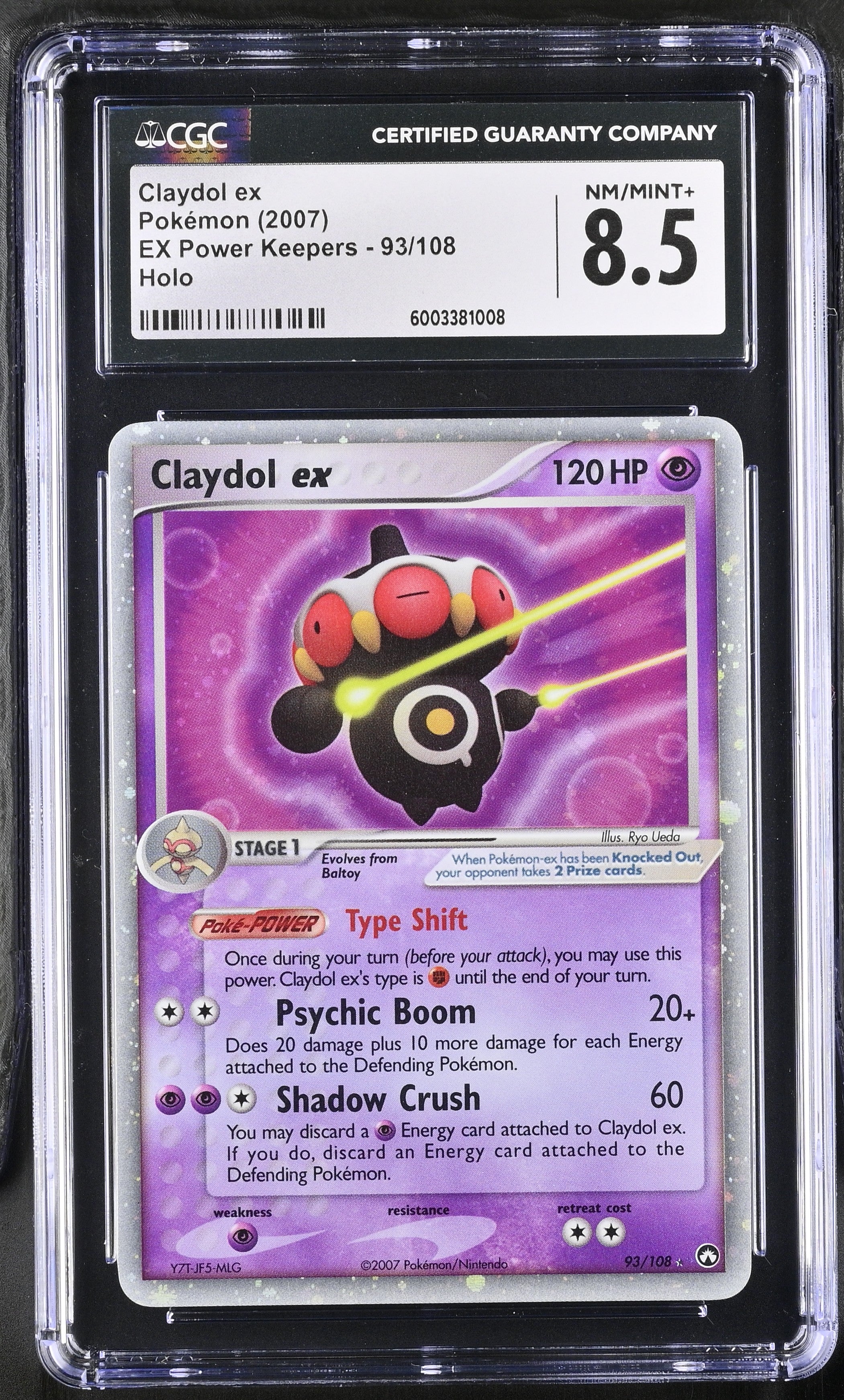 Pokémon Claydol ex #93/108 English CGC 8.5