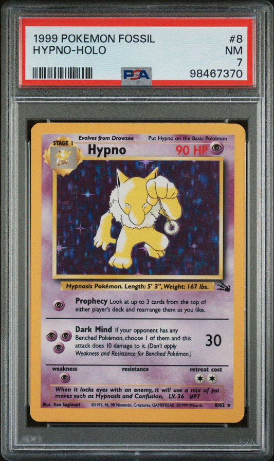 PokéMon TCG Hypno #8 PSA 7