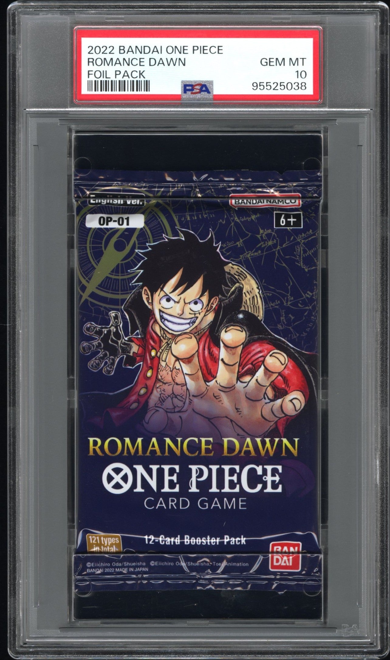 2022 Bandai One Piece Romance Dawn Foil Pack Romance Dawn PSA 10