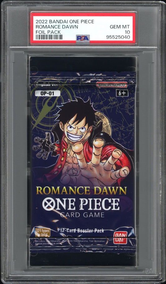 2022 Bandai One Piece Romance Dawn Foil Pack Romance Dawn PSA 10