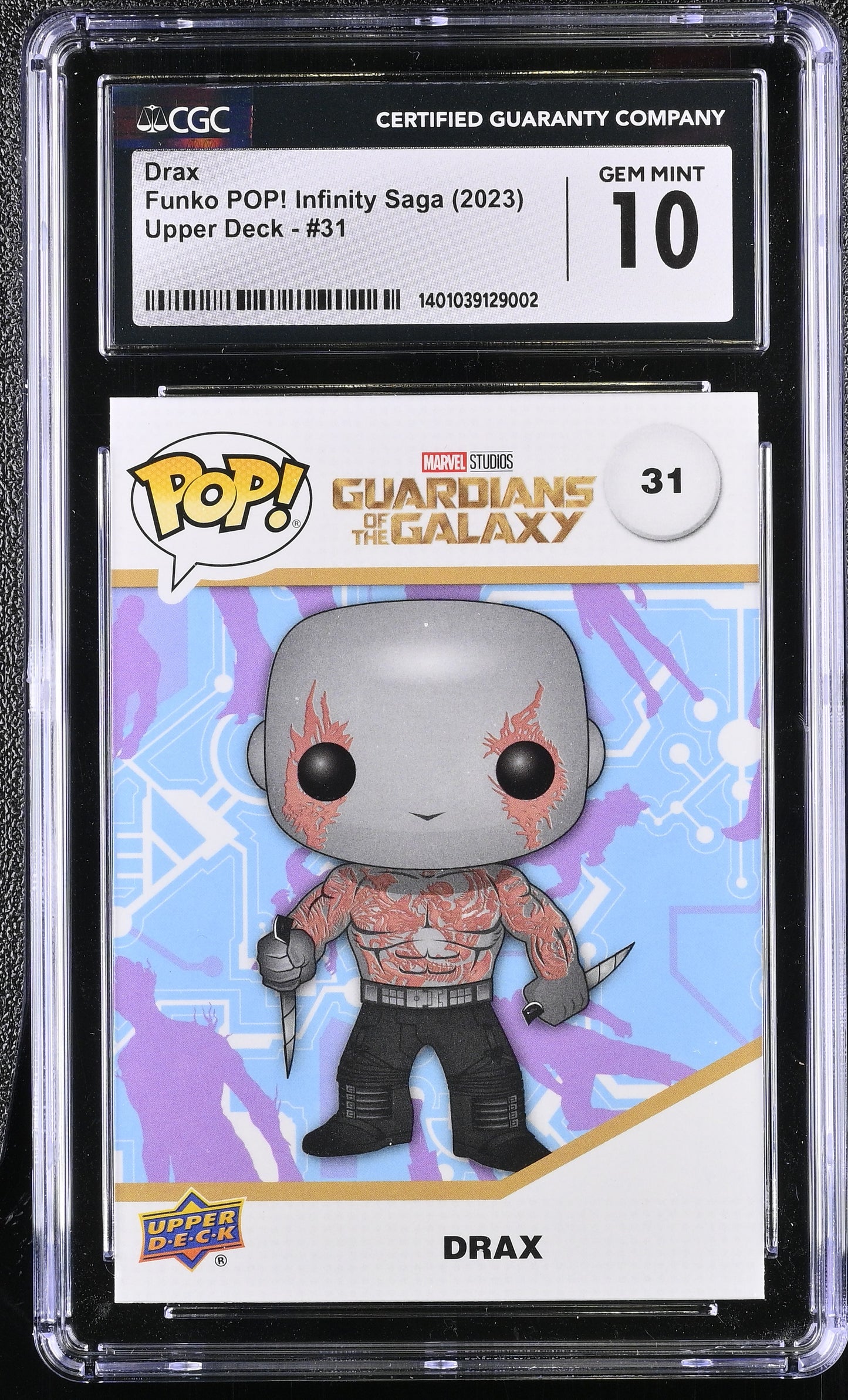 2023 Funko POP! Marvel Infinity Saga (2023 Upper Deck) Drax #31 CGC 10