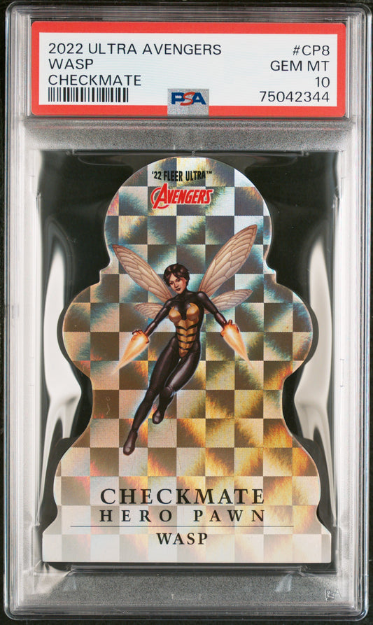 2022 Fleer Ultra Avengers Checkmate Wasp #CP8 PSA 10