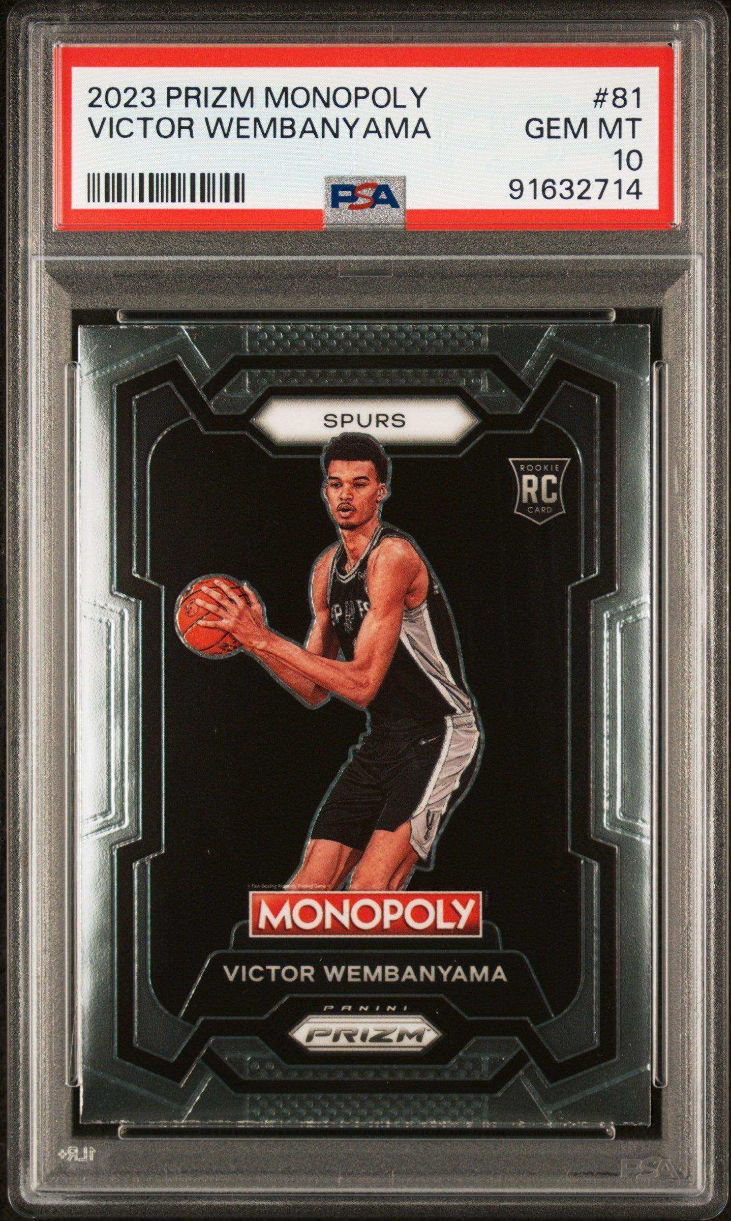 2023 Panini Prizm Monopoly Victor Wembanyama #81 PSA 10