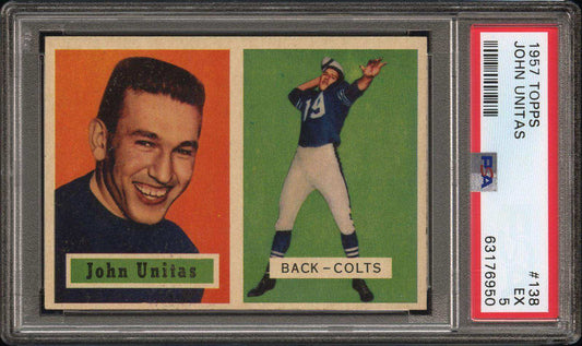 1957 Topps John Unitas #138 PSA 5