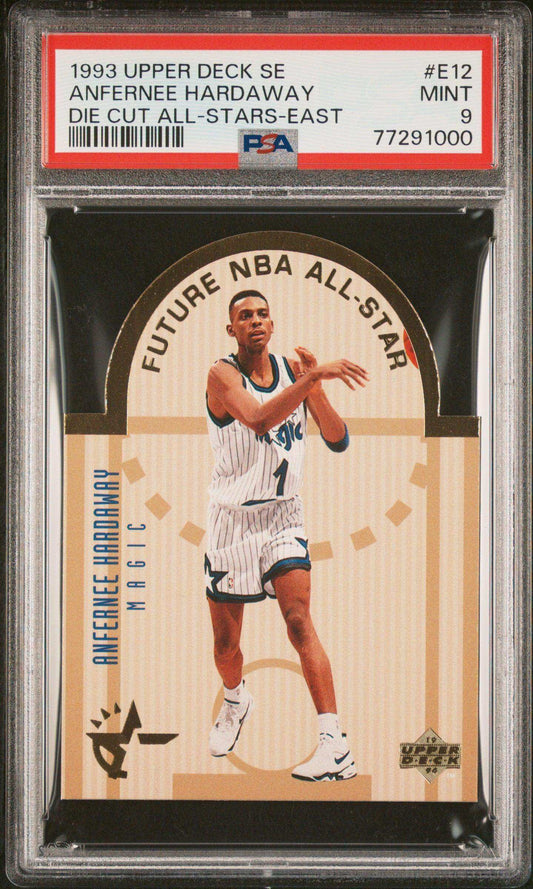 1993 Upper Deck Se Die Cut All-Stars Anfernee Hardaway #E12 Die Cut All Stars East PSA 9