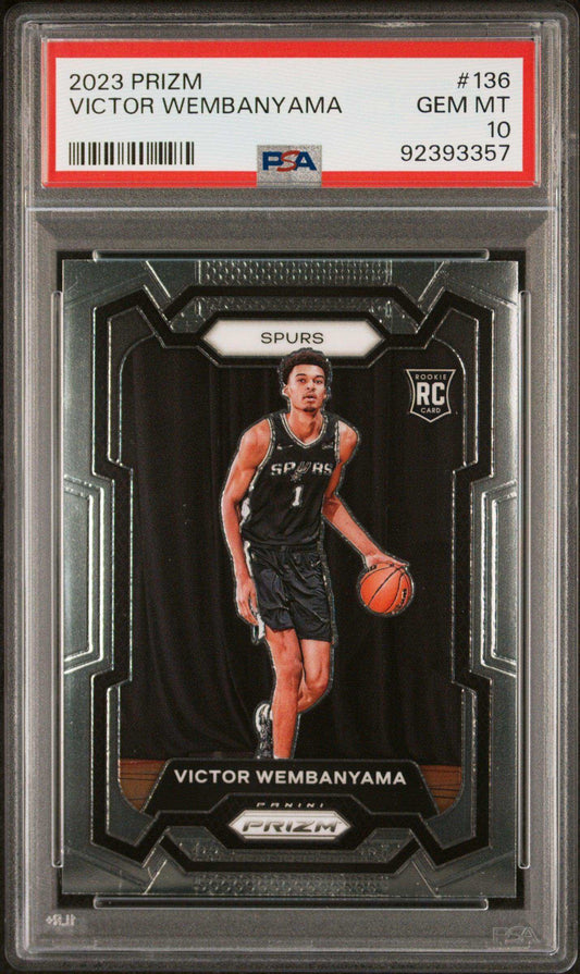 2023 Panini Prizm Victor Wembanyama #136 PSA 10