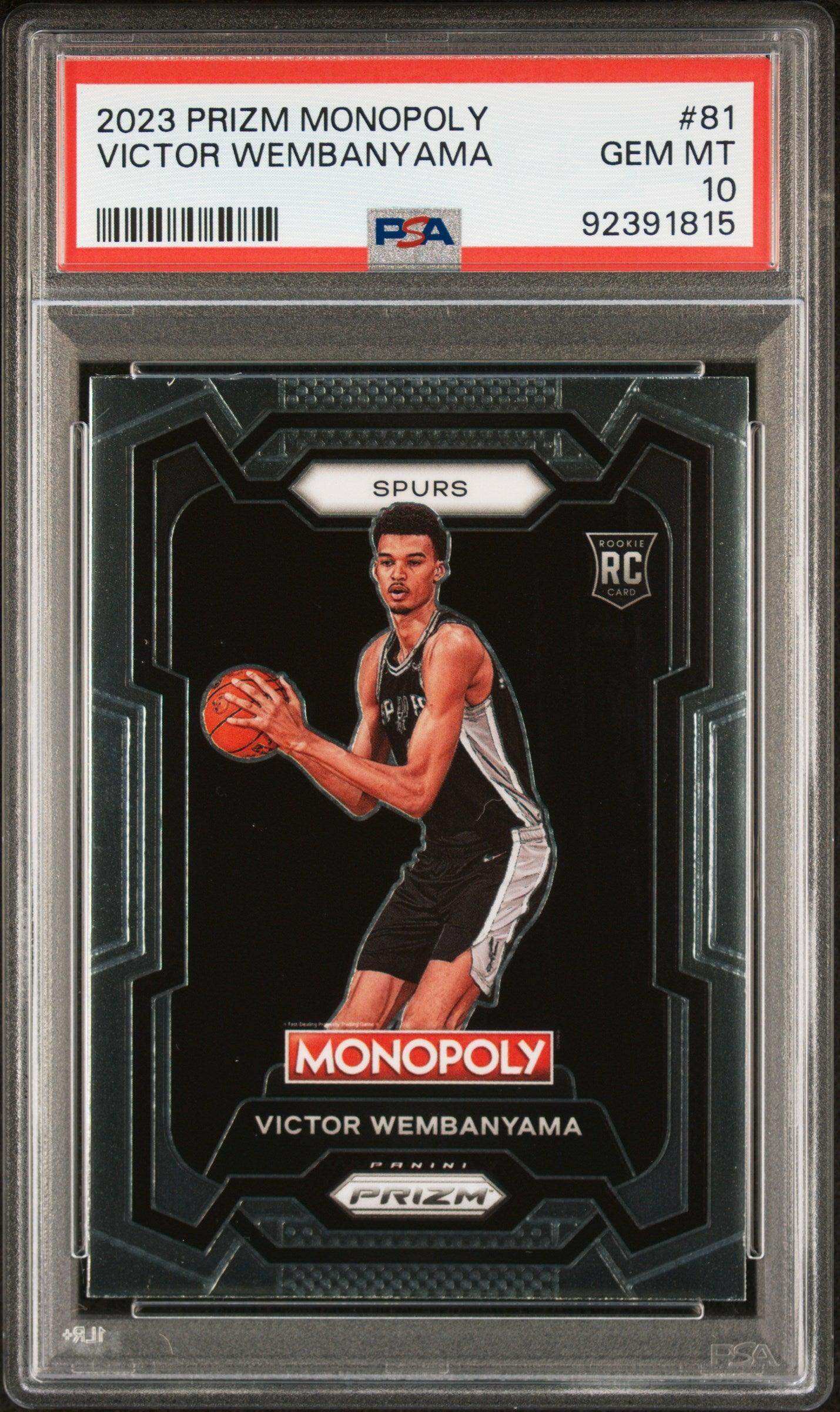 2023 Panini Prizm Monopoly Victor Wembanyama #81 PSA 10