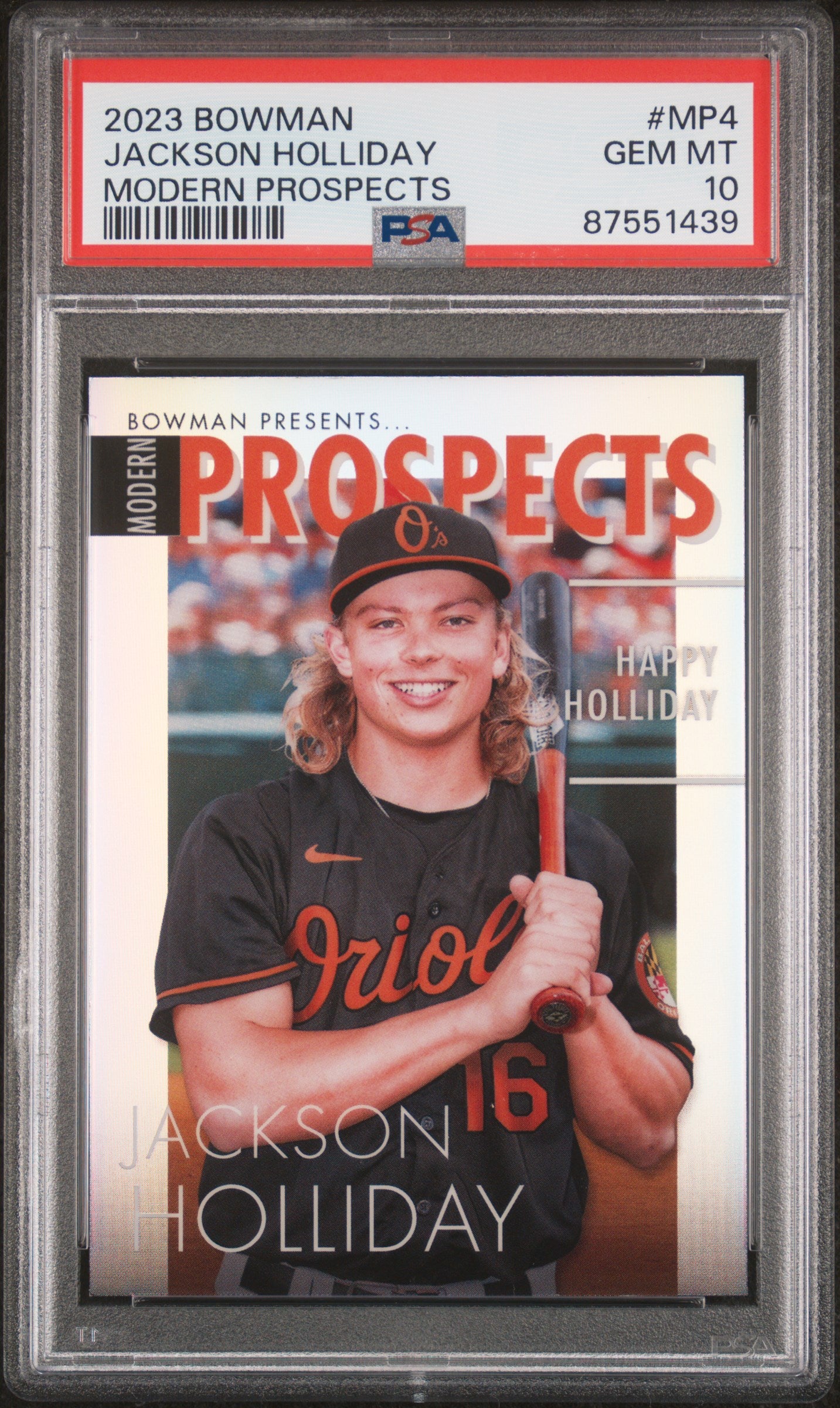 2023 Bowman Modern Prospects Jackson Holliday #MP4 PSA 10