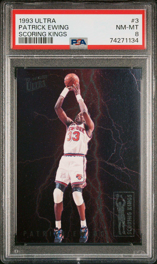 1993 Ultra Scoring Kings Patrick Ewing #3 Scoring Kings PSA 8