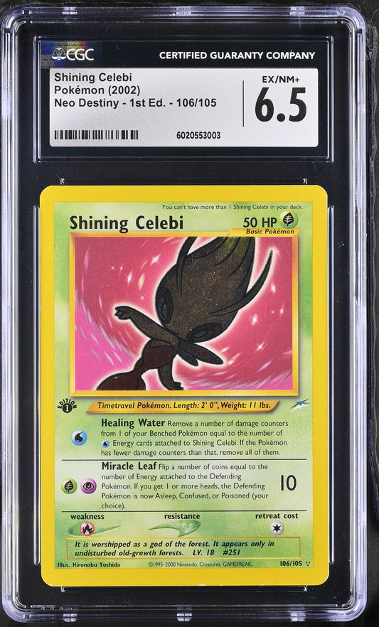 Pokémon Shining Celebi #106/105 English CGC 6.5